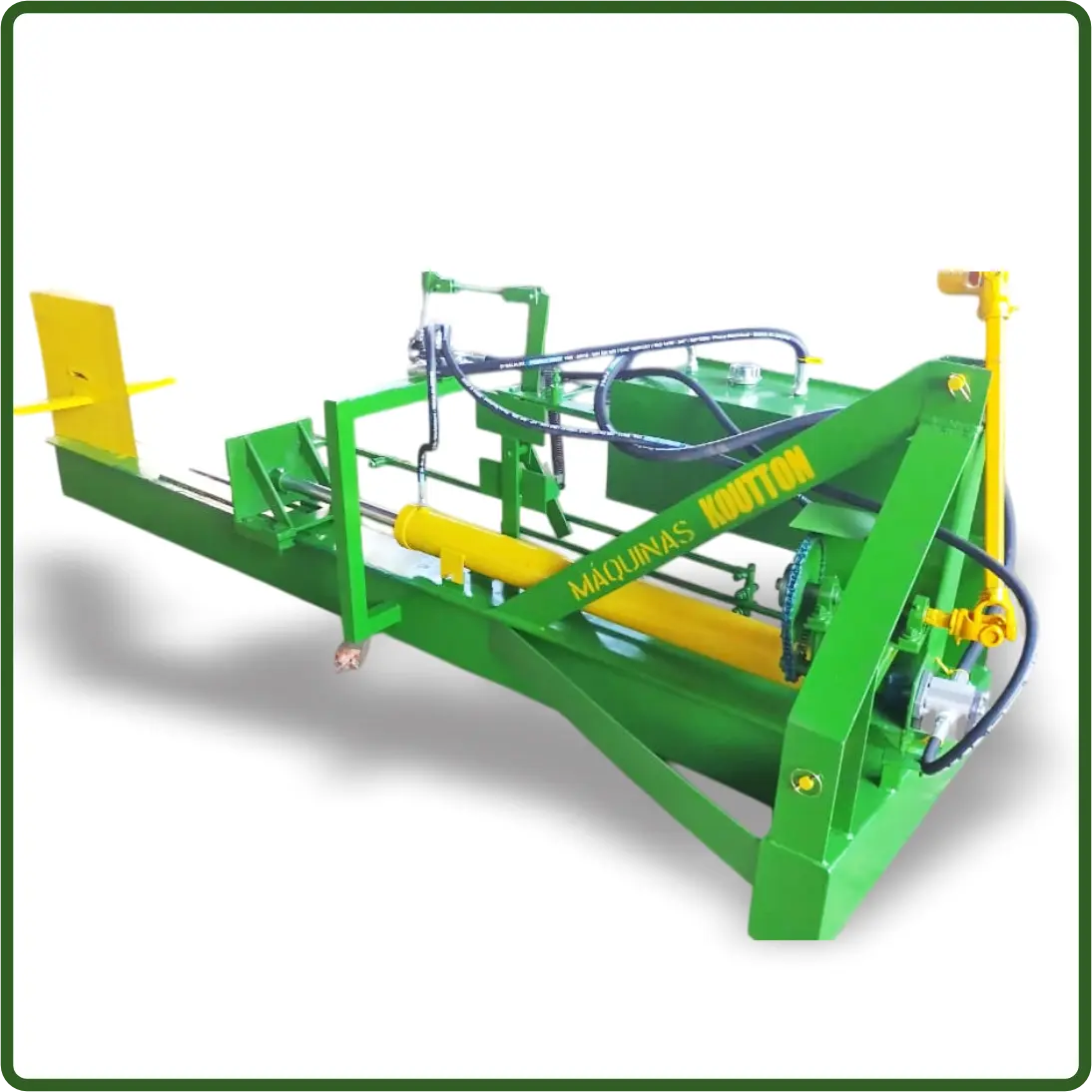 Rachador de lenha hidráulico movido na tomada de força automático